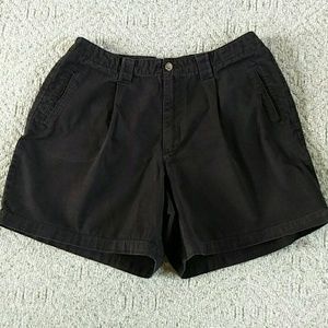 Black cotton shorts